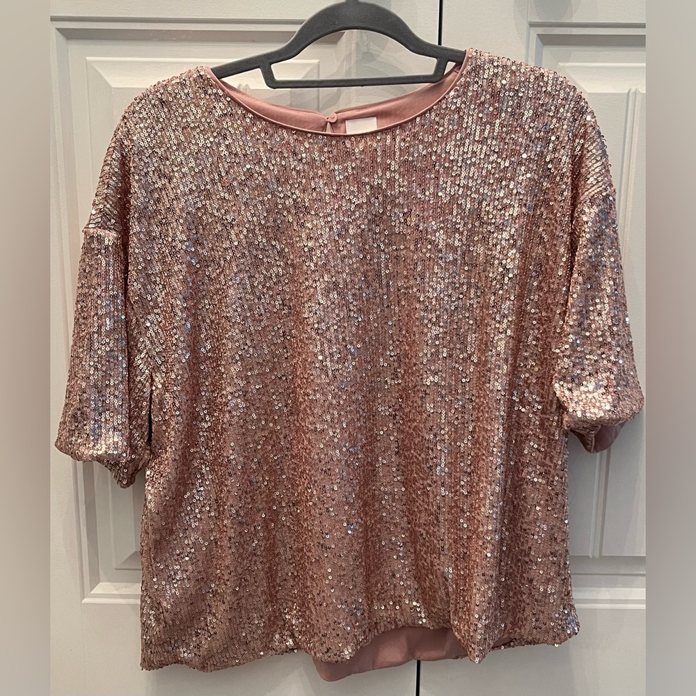 Pink Sequin Fun Top